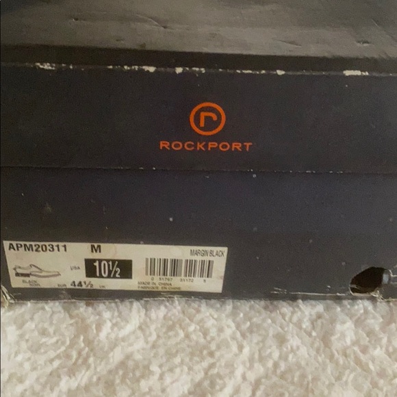 Men’s Rockport Black Leather Shoes 10.5 Brand New - Picture 4 of 4